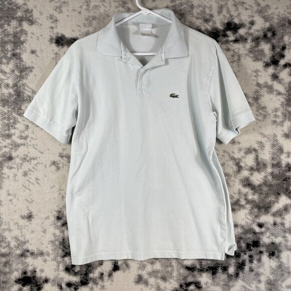 Lacoste Polo Mens Size 7 Light Blue Golf‎ Tennis Comfort Casual - Picture 1 of 11